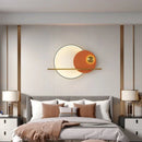 Axyaa Scandinavian Designer Bedside Wall Lamp Luxe Mural for Modern Living Room.