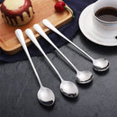 Axyaa Long Handle Stainless Steel Coffee Spoon Ice Cream Dessert Korean Style Tableware