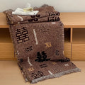 Axyaa Cotton Gauze Shawl Travel Blanket Multi-layer Sofa Towel Adult Blanket