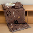 Axyaa Cotton Gauze Shawl Travel Blanket Multi-layer Sofa Towel Adult Blanket