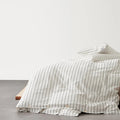 100% Cotton Striped Print Duvet Cover Set with Pillowcase - Axyaa Brand