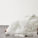 100% Cotton Striped Print Duvet Cover Set with Pillowcase - Axyaa Brand