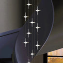 Axyaa LED Chandeliers: Modern Pendant Lights for Living Room and Dining Room