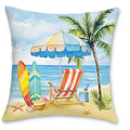 Axyaa Beach Life Pillow Covers for Sofa, Bedroom, Car - Pattern Cushion Cover