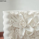 Axyaa Handmade Ceramic Flower Vase Hydroponic Arrangement Dried Flowers Small Mouthed