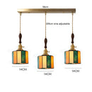Axyaa Vintage LED Pendant Lamp with Copper Socket and Glass Shade