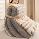 Axyaa Plush Cartoon Bear Blanket: Soft Warm Queen Comforter, Fluffy Fleece Winter Bedding