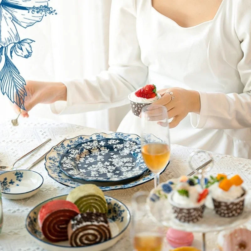 Axyaa Ceramic Tableware Set for Parties and Daily Meals