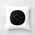 Pink Geometric Pillowcases for Living Room Sofa Decor by Axyaa