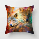 Axyaa Wildlife Wolf Decorative Pillow Sleeve for Home and Office Décor
