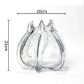 Axyaa Pomegranate Glass Vase for Flowers Arrangement and Table Decoration