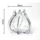 Axyaa Pomegranate Glass Vase for Flowers Arrangement and Table Decoration