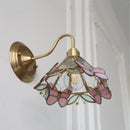 Axyaa Clear Glass LED Wall Sconce Modern Brass Fixture Applique Murale