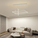 Axya LED Rectangle Chandelier with Remote Control for Home Indoor Lighting