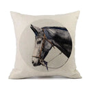 Axyaa Pentium Horse Pillowcase for Modern Home Decor and Car Sofa Pillow