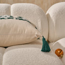 Axyaa Christmas Tree Embroidered Throw Pillowcase for Holiday Living Room Decor