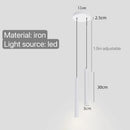 Axyaa Minimalist Tube Pendant Lights for Bedroom Dining Living Room Chandelier