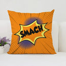 Axyaa Pop Art Cushion Cover: Fun Cartoon Pillow for Living Room Sofa or Bed