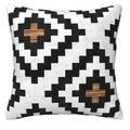 Axyaa Geometric Wood Pattern Throw Pillow Cover for Sofa, Bed, and Car