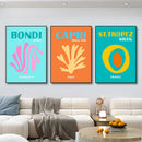 Mykonos Palm Miami Wall Art Poster Print by Axyaa - Boho Maximalist Style