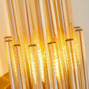 Axyaa Crystal Wall Lamp: Elegant LED Lighting for Living Room, Aisle, and TV Background.