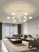 Axyaa LED Chandelier: Modern Smart Remote Ceiling Pendant Light