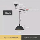 Axyaa Adjustable Swing Arm Pendant Light Chandelier for Dining Room