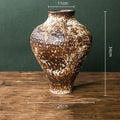 Axyaa Retro Chinese-style Porcelain Flower Vase Set - Earthenware & Kiln-transformed Accessories
