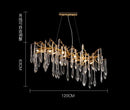 Axyaa Colorful Crystal Chandelier: Modern Luxury Italian Style Nordic Art Lamp