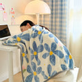Axyaa Milk Velvet Wearable Blanket: Soft & Warm Flannel Shawl for Adults & Kids