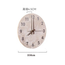 Axyaa Yellow Cave Stone Retro Clock Wall Lamp for Chinese-Style Living Room