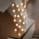 Axyaa LED Pendant Light for Modern Home Decor and Staircase Chandeliers