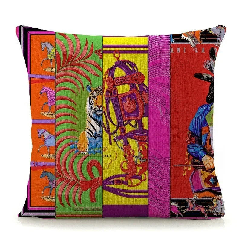 Luxury Abstract Art Pattern Pillow Cover by Axyaa - 45x45cm