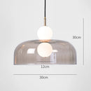 Axyaa Double Ball Glass Pendant Lights for Home Decor