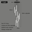 Axyaa Modern Luxury Stair LED Chandelier Pendant Light Minimalism Acrylic Droplight