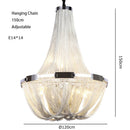 Luxury Tassel Chandelier for Hotel Villa Stairs by Axyaa