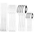 Axyaa 16-Piece Pink Gold Stainless Steel Cutlery Set - Dinnerware Flatware Tableware Kit