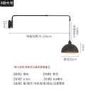 Axyaa Black Swing Arm LED Wall Light - Adjustable Long Pole for Home Decor