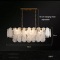 Axyaa Nordic White Cloud Glass LED Pendant Light Chandelier
