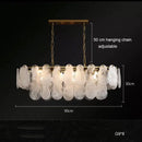 Axyaa Nordic White Cloud Glass LED Pendant Light Chandelier