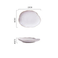 Axyaa Ceramic Dinner Plate Set B: Soup, Pasta, Steak, Sushi Dishes, Salad Bowls, Trays