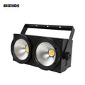 Axyaa LED 2 Eyes 200W DMX Blinder Stage Lamp Cool+Warm White COB Concert Light