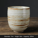 Axyaa Handmade Glaze Coffee Mug, Large Ceramic Tea Cup, Creative Two-tone Espresso