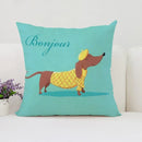 Pablo Picasso Wiener Dog Pillowcase for Modern Home Decor by Axyaa