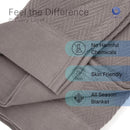 Axyaa Cotton Herringbone Queen Blanket, Cozy All Season Throw & Bed Blanket