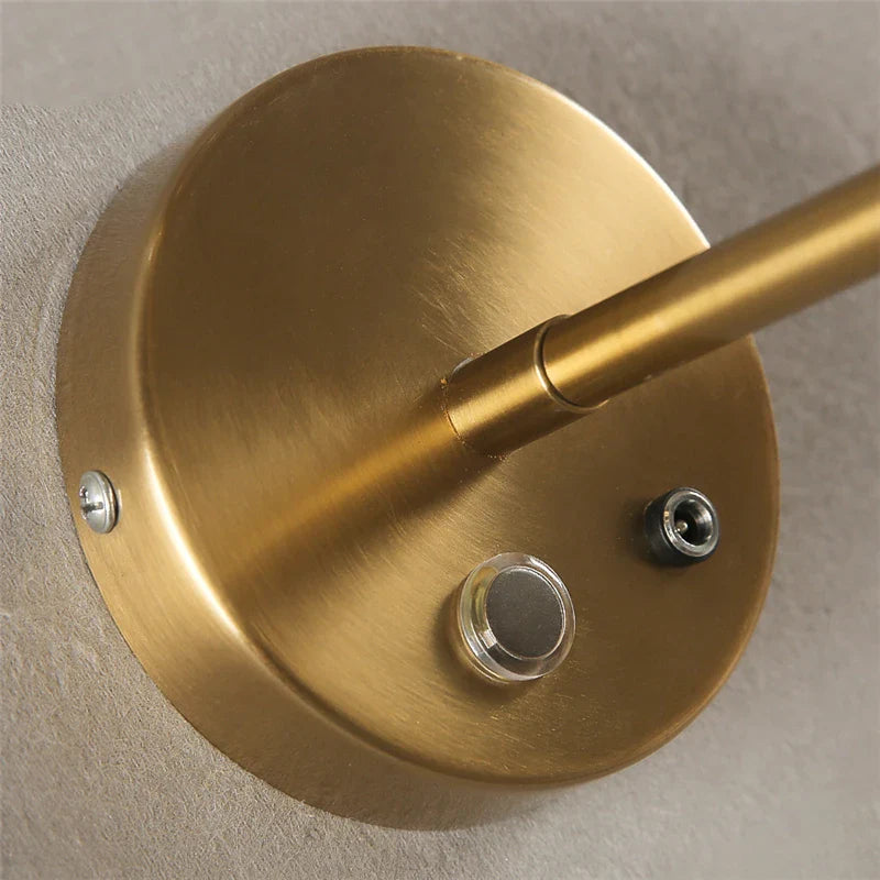 Axyaa Golden Touch Wall Sconces: Modern Glass Nordic Lighting Fixtures for Home Decor