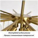 Axyaa Glass LED Pendant Chandelier 50cm Diameter Luxury Lighting Fixtures