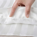 Axyaa Silk Satin Stripes Pillowcase King Queen Size Home Pillow Cover