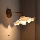 Axyaa Nordic Copper LED Wall Light Fixture: Modern Interior Lamp for Bedroom, Bathroom, Balcony