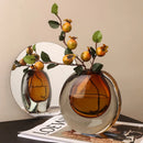 Axyaa Glass Vase: Elegant Decor for Living Room, Dining Table, Fresh Flowers & Hydroponics